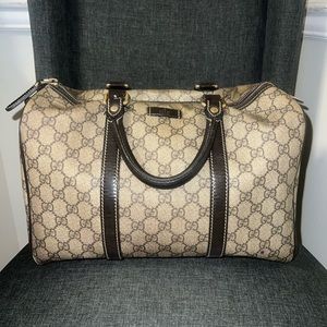 Authentic Gucci GG Supreme Medium Speedy Boston Bag